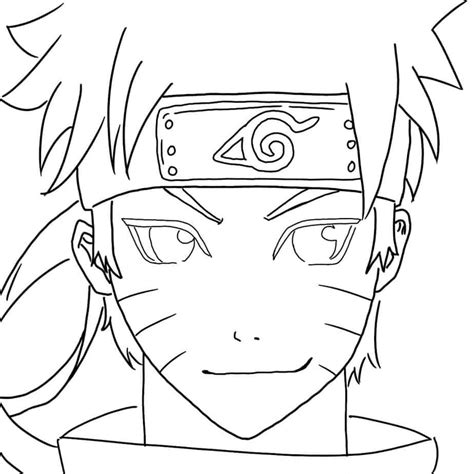 dibujo de naruto para colorear|naruto en blanco y negro.